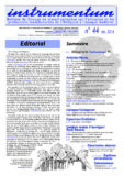 Bulletin N°44- Déc. 2016